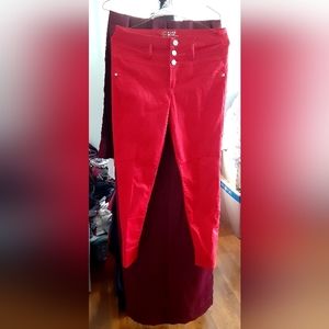 Ladies button fly jeans